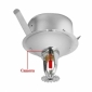 1/3 Inch Sony Color CCD Fire Sprinkler Style Wired Camera with Audio